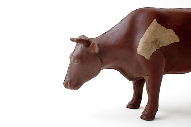 Old rubber toy cow from  1950's.