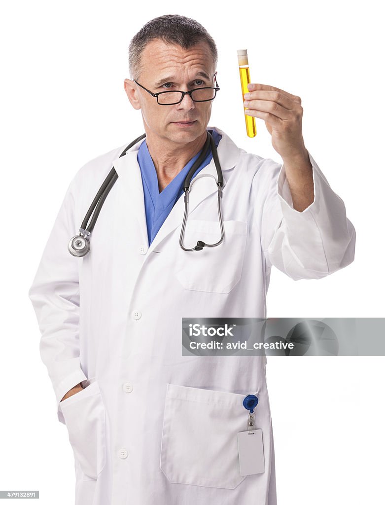 의료 과학자 검사 테스트 튜브 - 로열티 프리 40-49세 스톡 사진