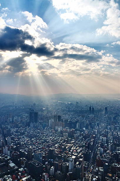 istock aerial view on downtown Taipei 479138279