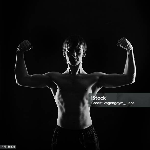 Athlete Fighter Frontal Photo Stock Photo - Download Image Now - 2015, Activity, Adult