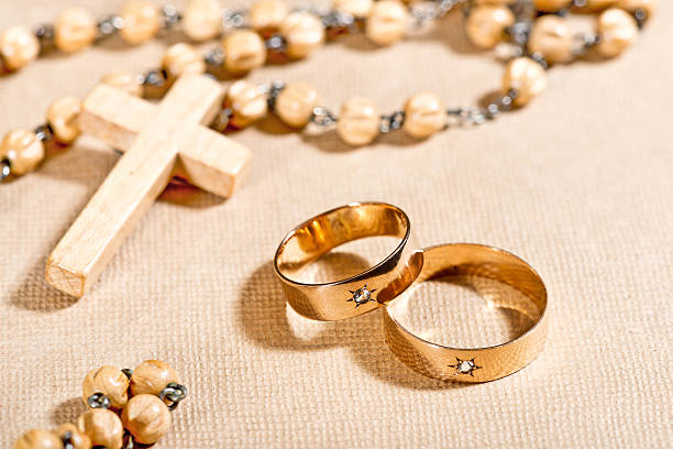 istock Wedding Rings and Cross 479138875