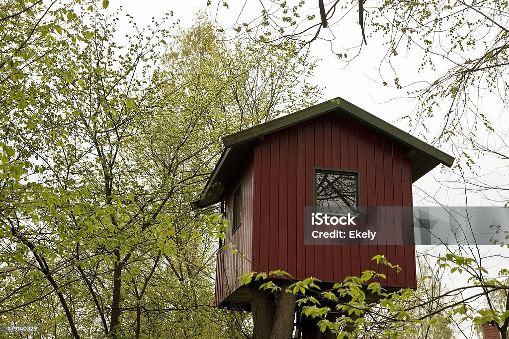 El teatro Playhouse in the árboles. - Foto de stock de Cabaña de árbol libre de derechos