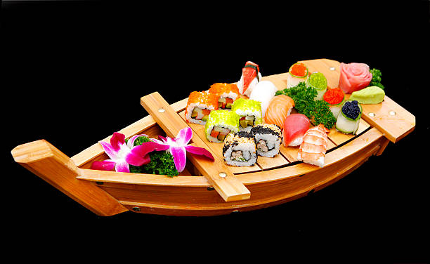 istock Boat of sushi 479150614