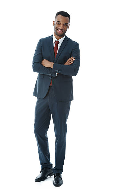 istock Businessman in navy blue suit smiles 479152033