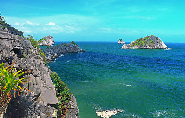 istock cat ba islands and rock formations 479155554