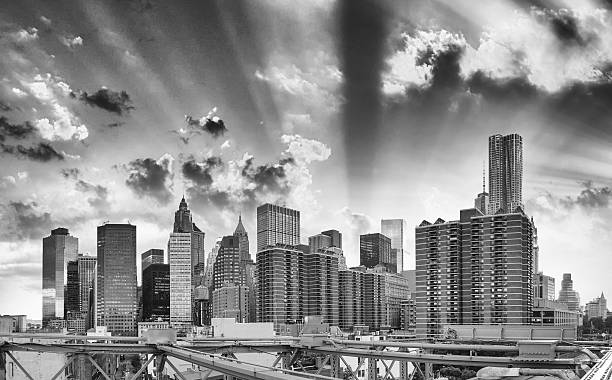 istock Stunning view of lower Manhattan skyline at dusk from Brooklyn 479156749