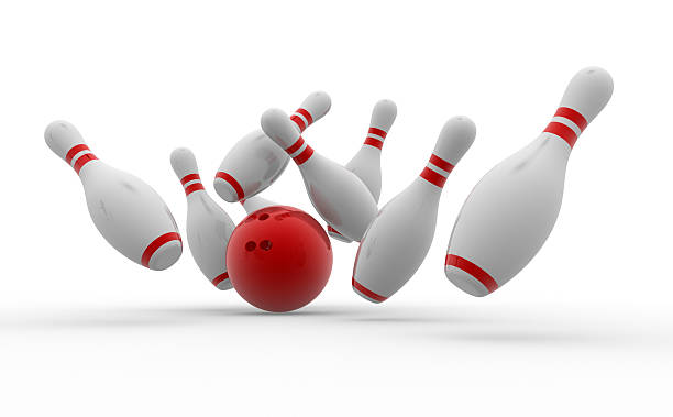 istock Bowling ball crashing into the pins 479157435