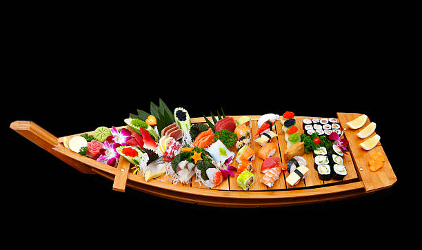 istock Boat of sushi 479157566
