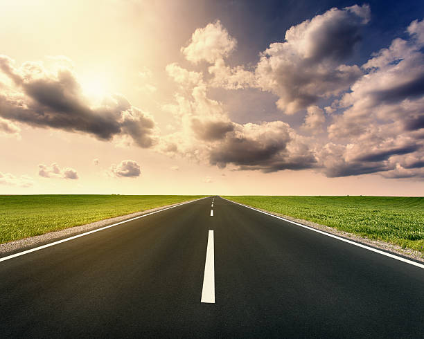 istock Driving on open asphalt road at idyllic sunny day 479161170