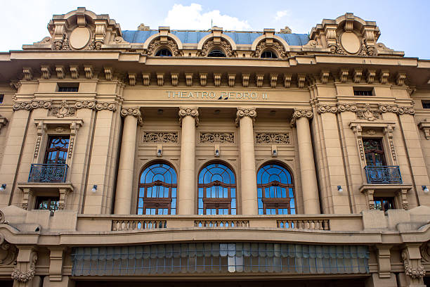 theatro pedro ii - urban scene brazil architecture next to foto e immagini stock