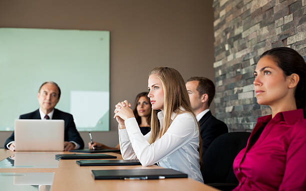 istock Group of business executives paying attention 479162735