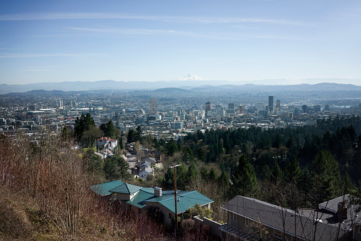 City Overlook, Mountain, Pacific Northwest, Portland, Clear Sky, Landscape, Cityscape, Atmosphere