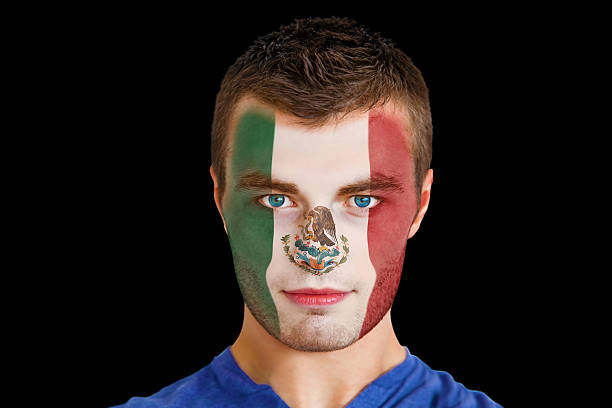 istock Serious young mexico fan with facepaint 479169560