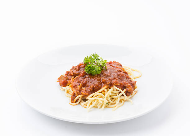 istock spaghetti with tomato chicken sauce 479170316