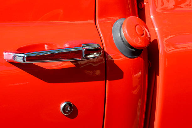 istock Gas cap, handle and lock on an old fashioned vehicle 479175500