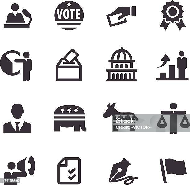 Election Icons Acme Series Stock Illustration - Download Image Now - Icon Symbol, Voting, Symbol