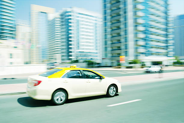 Dubai Taxi stock photo