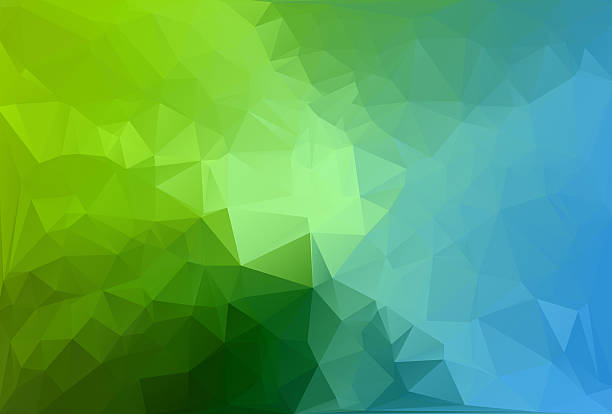 Blue Green Polygonal Mosaic Background,  Creative  Business Design Templates