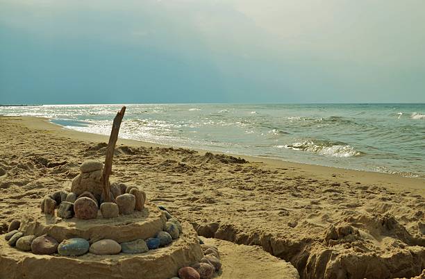 istock Sand and Rock Castle on Baltic Beach 479181183