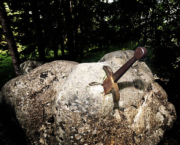 istock excalibur the famous sword in the stone 479182030