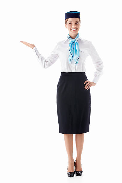 Stewardess stock photo