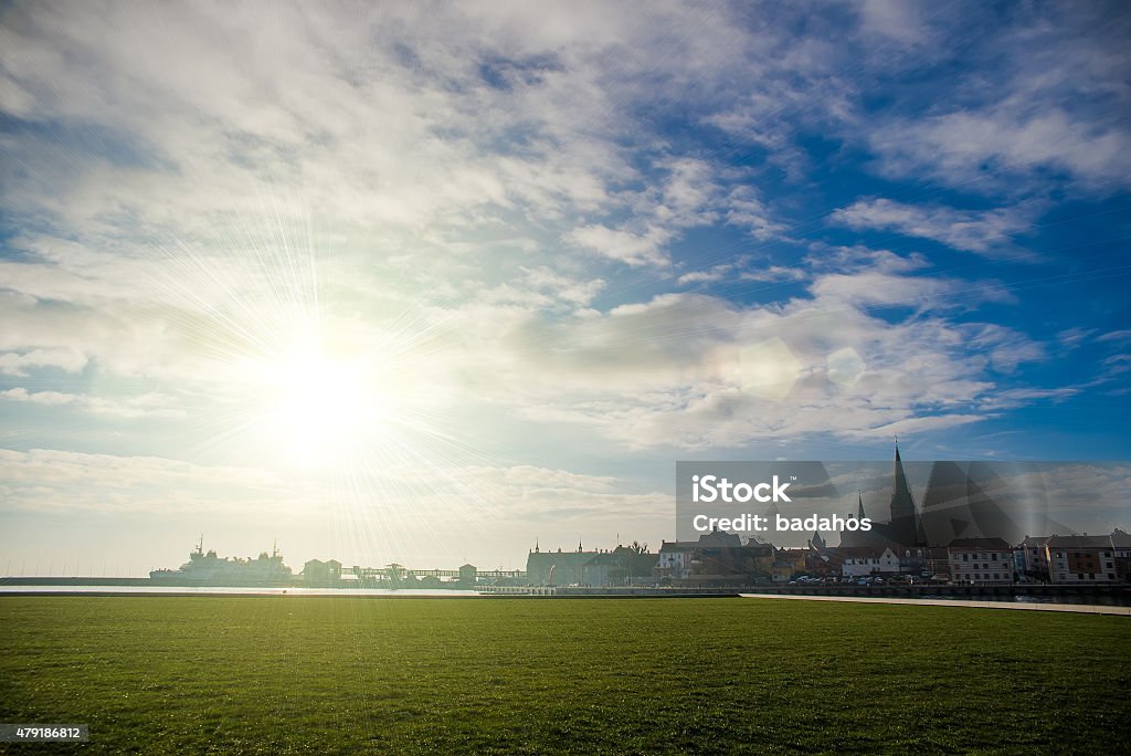 Helsingor view of the city Helsingor in Denmark 2015 Stock Photo