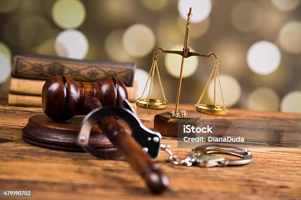 Golden Scales Of Justice Books Statue Of Lady Justice Owl Stock Photo - Download Image Now