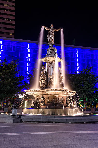 The Tyler Davidson Fountain in Fountain Square, Cincinnati, Ohio