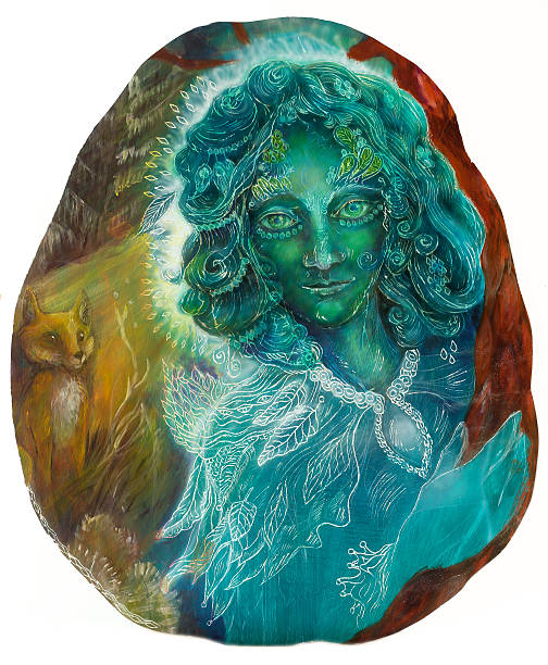 istock Beautiful fantasy emerald green fairy portrait 479196530