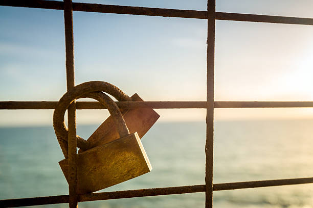 istock Love locks hanging on the fence 479196762