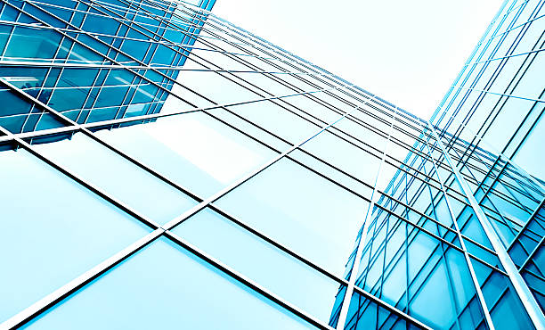 istock modern blue glass skyscraper perspective view 479198753