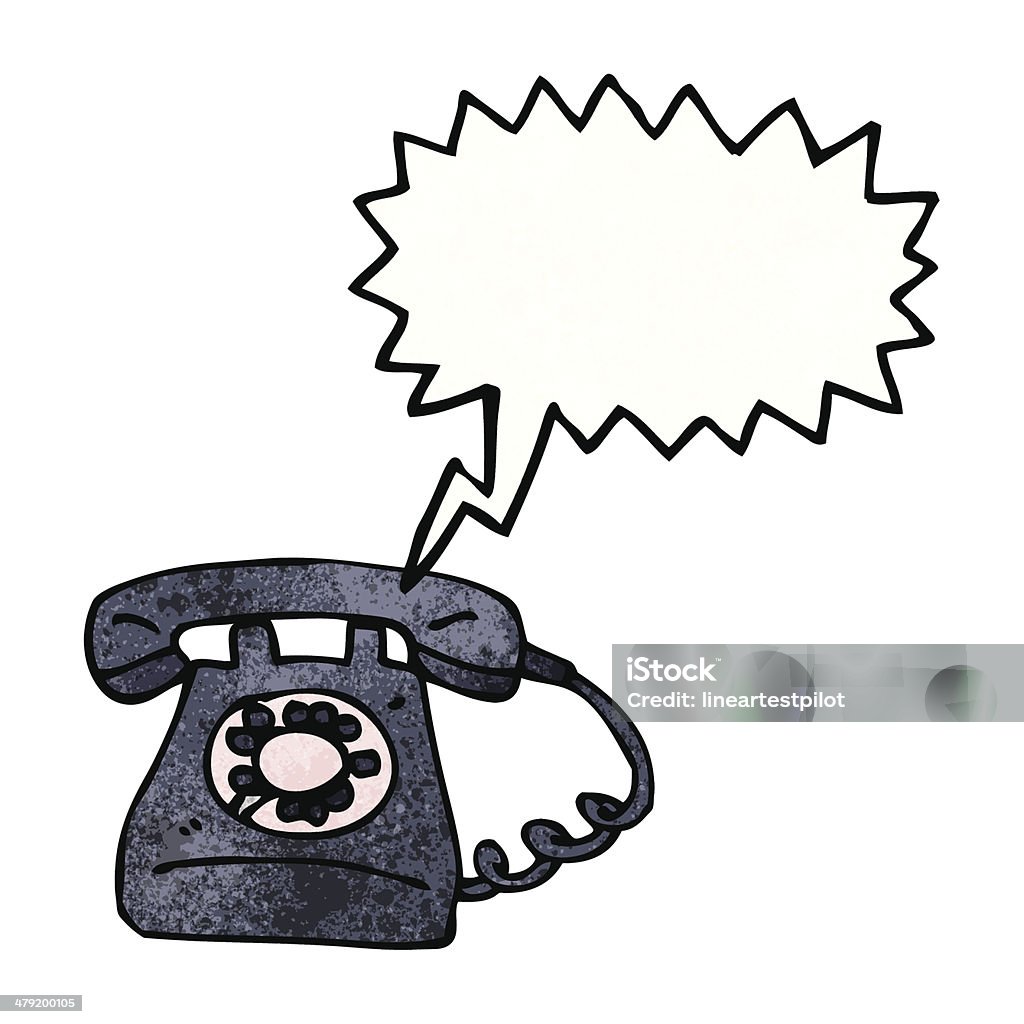 Telefon Comic Retro Telefon Comic Stock Vektor Art und mehr Bilder von Bizarr ...
