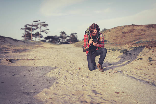 Bearded outdoor photographer