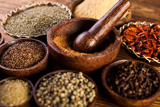 istock Seamless texture with spices and herbs 479201592