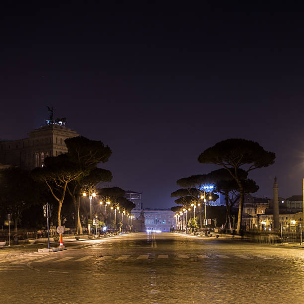 istock Imperial Forums Street in Rome at Night 479201956