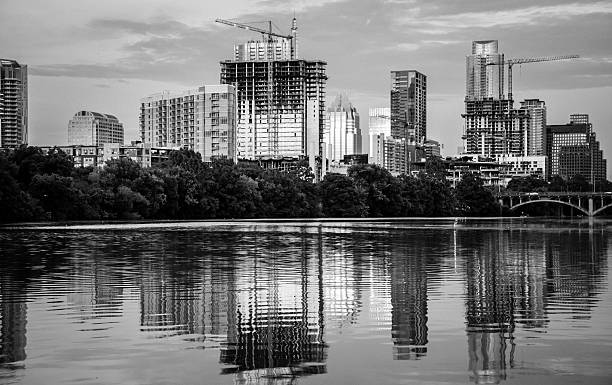 downtown Austin texas USA towers progress growth reflections