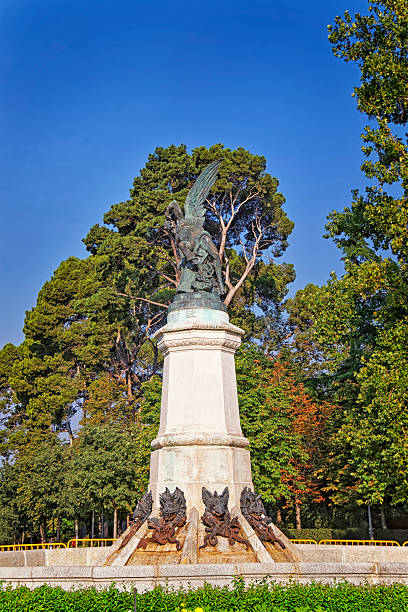 istock Fallen Angel statue in Retiro garden in Madrid 479203112