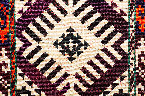 istock Colorful thai peruvian style rug surface close up. 479203510