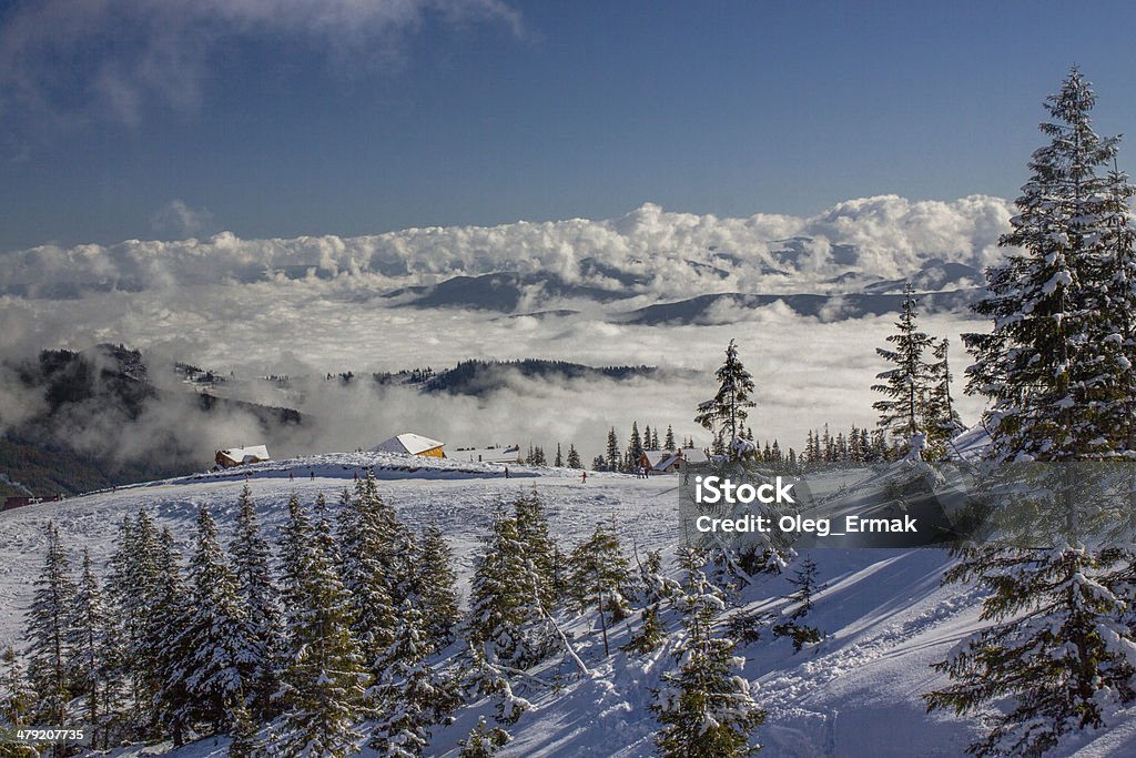 Alpine malerischen Ski resort - Lizenzfrei Alpen Stock-Foto