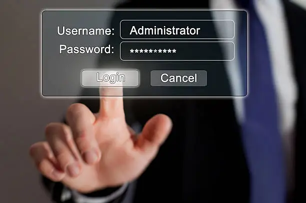 Photo of login and password