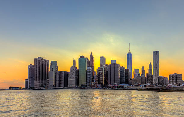 istock New York City Manhattan downtown skyline at sunset 479209940