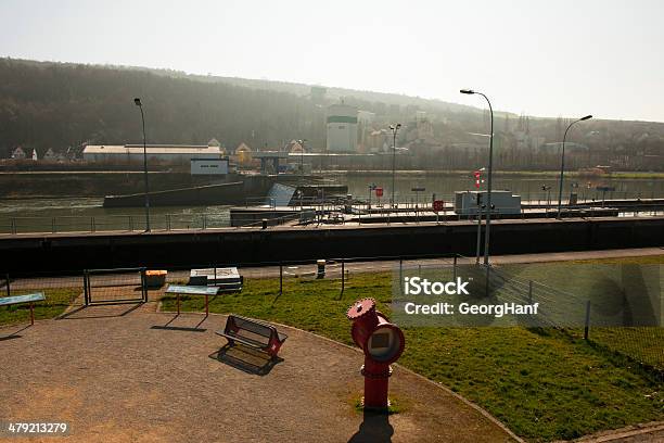 Foto de Fila Weir E Eclusa De Canal Grevenmacher Luxemburgo e mais fotos de stock de Aberto