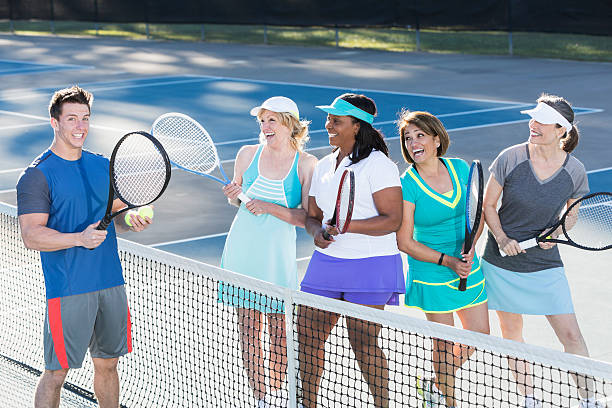 istock Ladies' tennis clinic 479214025