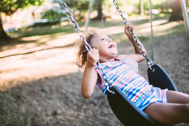 istock Little Girl on the Swings 479216464