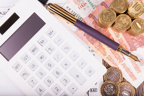 istock Business concept with calculator, glasses, money and documents 479216994