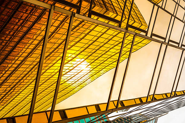 istock low angle view of modern skyscraper exterior and sky 479217010