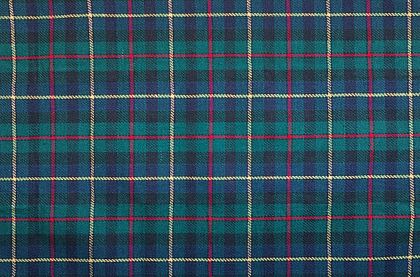 фон в шотландскую клетку - plaid checked scotland scottish culture стоковые фото и изображения