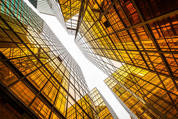istock low angle view of modern skyscraper exterior and sky 479223928