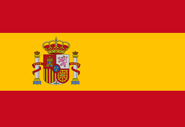 Full frame flag of Spain flag. Horizontal composition.