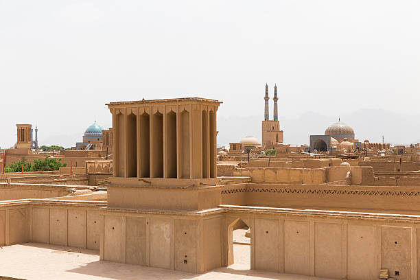 istock Panoramic view of badgirs and mosques of Yazd, Iran 479225472